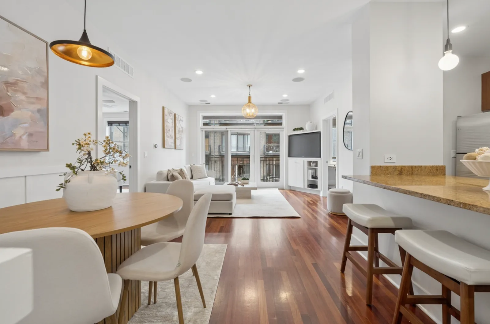 Staged home at 2740 W Armitage, Logan Square