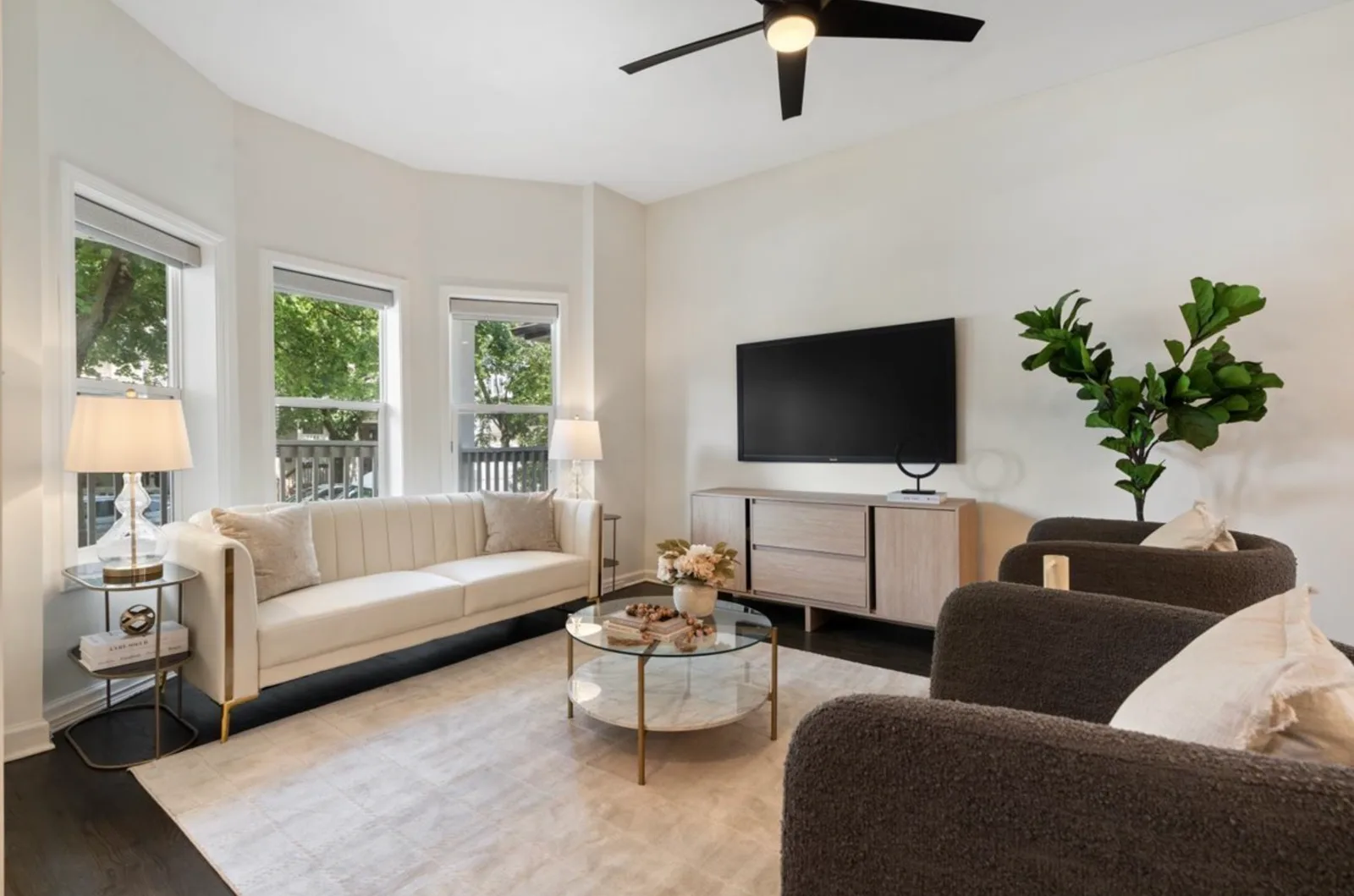 Staged home at 3439 N Paulina, Roscoe Village