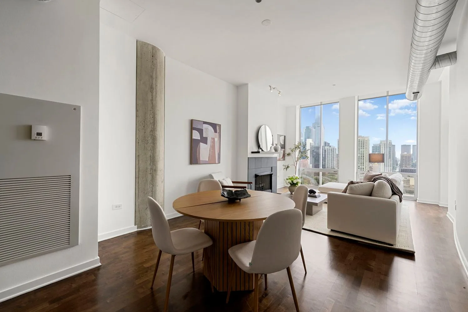 Staged home at 700 N Larrabee, River North